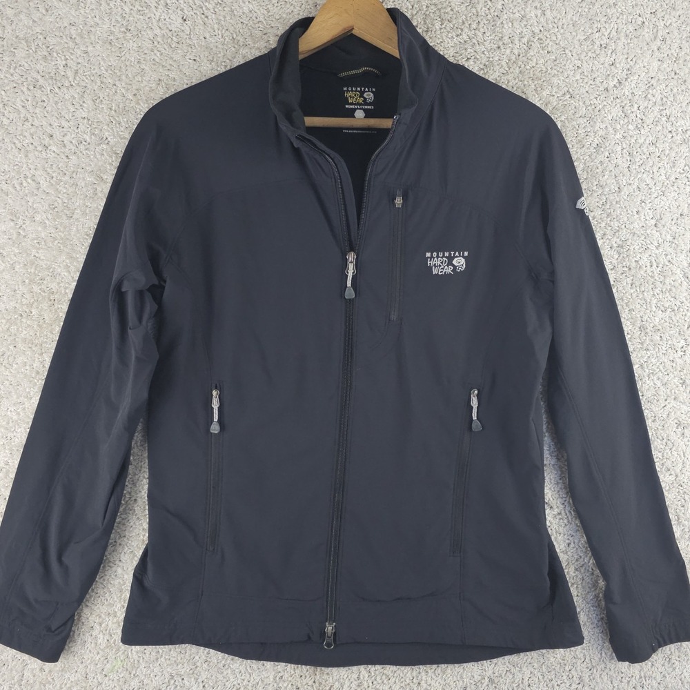 Mountain Hardwear Women's Full-Zip Softshell Jacket Sz Large Hiking Lightweight
